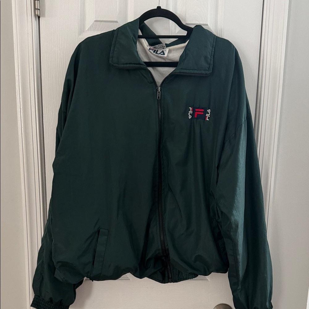 Fila Red and Blue Logo Tag Winbreaker